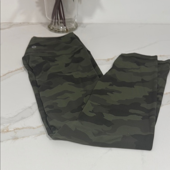 lululemon athletica Pants - Lululemon Athletica Camouflage Leggings - Green and Black